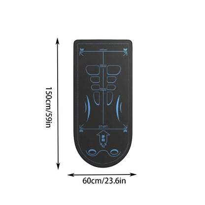 Yoga Mat For Abdominal Wheel Home Anti-Slip Shock Absorber Mute Fitness Exercise Floor Mat Reusable Thickened Kneeling Mat