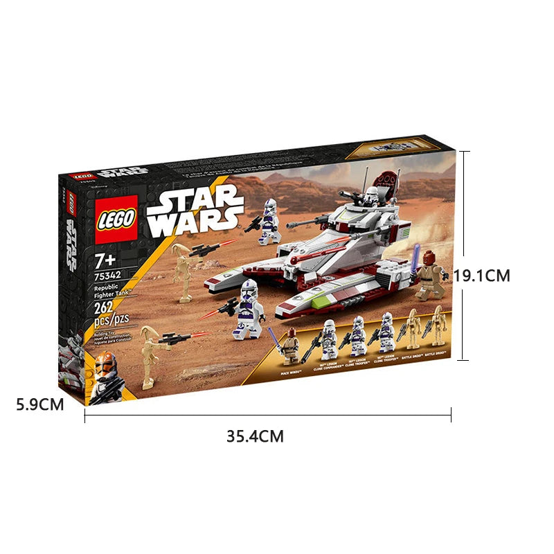 75342   LEGO   Star Wars Republic Fighter Tank,Suitable for children aged 7 and above，Gifts suitable for boys and girls