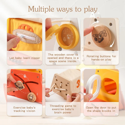 Wooden Baby Animal Balance Board Threading Toys Wooden Seesaw Stacking Toys Blocks Board Games Montessori Educational Baby Gifts