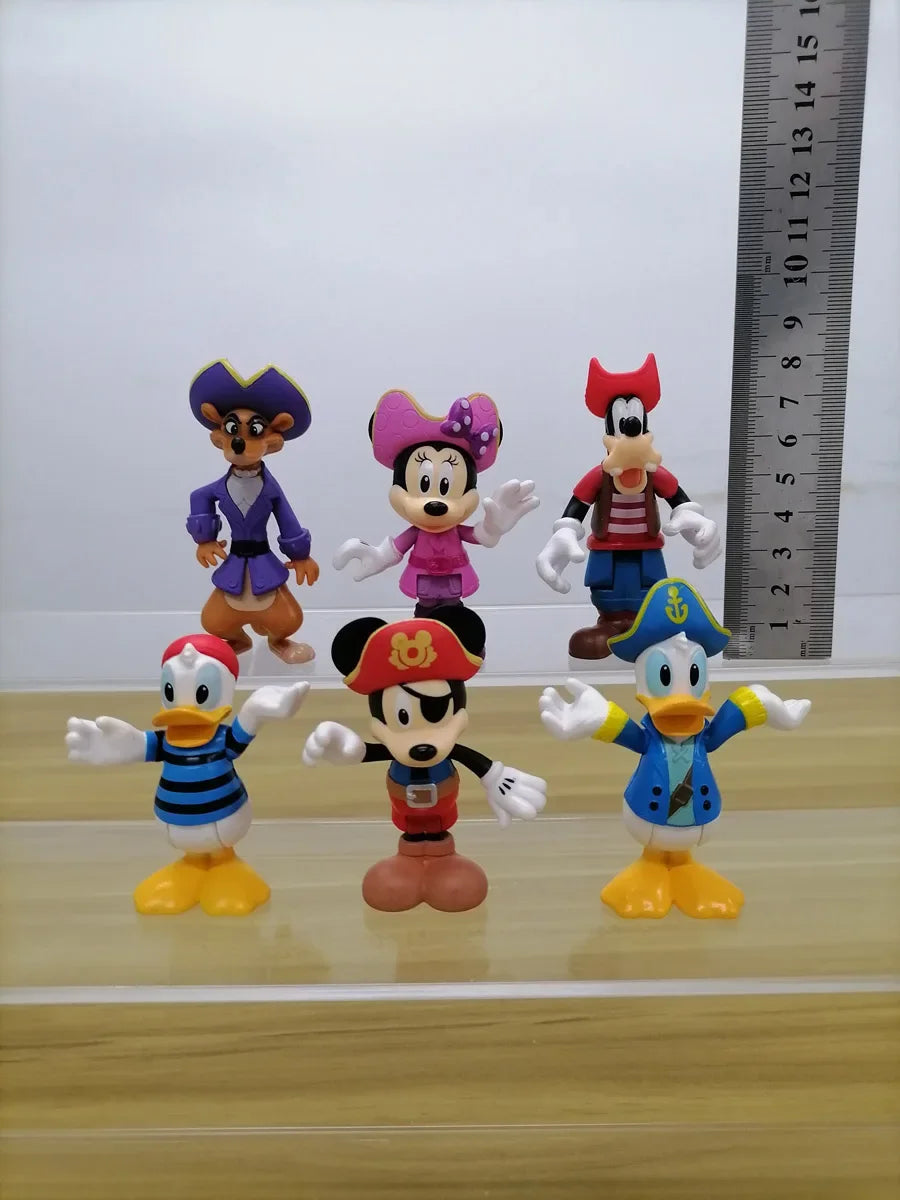 Mickey Mouse And Friends Minnie Anime Figurine Donald Duck Daisy Ornaments Disney Cartoon Action Figure Model Toys Kids Gifts