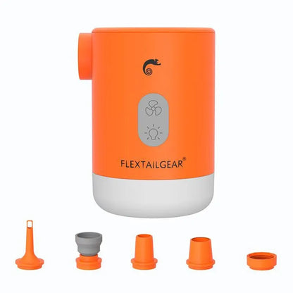 FLEXTAILGEAR MAX PUMP 2 PRO - Portable Air Pump Electric Inflator with Camping Light and Emergency Power Supply for Outdoors