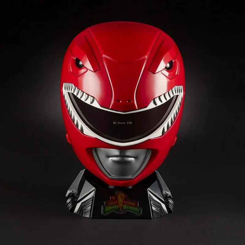 Hasbro Power Rangers PRG LC MMPR RED Ranger Helmet with Display Stand Cosplay Toy for Birthday Gift E8163