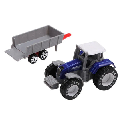 Children Kids Alloy Construction Excavator Tractor Dump Truck Farmer Vehicle Engineering Car Model Model Car Toys Tractor Toy