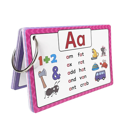 26 Alphabet Phonics CVC Words Learn Flash Cards abc letter with The Reasable Pen Writing Practice Educational Toys for Children