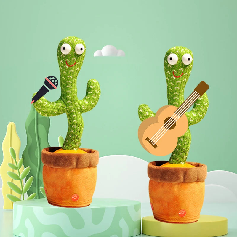 Intelligent Cactus Interactive Learning and Musical Toy for Kids to Dance Record and Speak with Fun