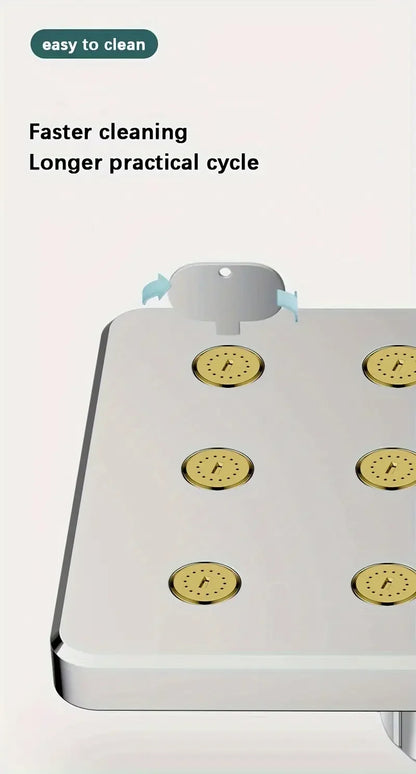 10-inch Large Shower Head Universal Large Shower Head Pressurized Anti-blocking Shower Head Bathroom Hotel Small Waist Shower