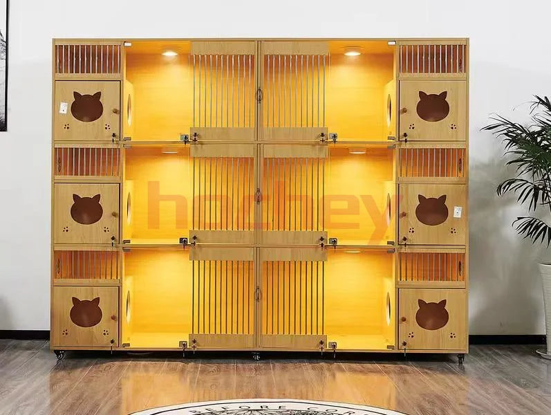 Medical  PET House Furniture Cat Bed House Indoors Luxury Multipurpose Cat Wood House Pet Cage