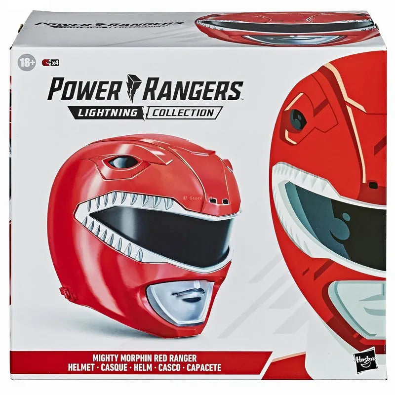 Hasbro Power Rangers PRG LC MMPR RED Ranger Helmet with Display Stand Cosplay Toy for Birthday Gift E8163