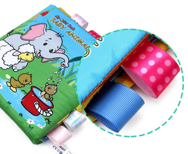 3D Toddlers Animal Foot Cloth Book Washable Montessori Baby Busy Board Early Learning Education Habits Knowledge Developing Toys