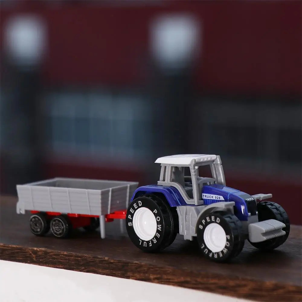 Children Kids Alloy Construction Excavator Tractor Dump Truck Farmer Vehicle Engineering Car Model Model Car Toys Tractor Toy