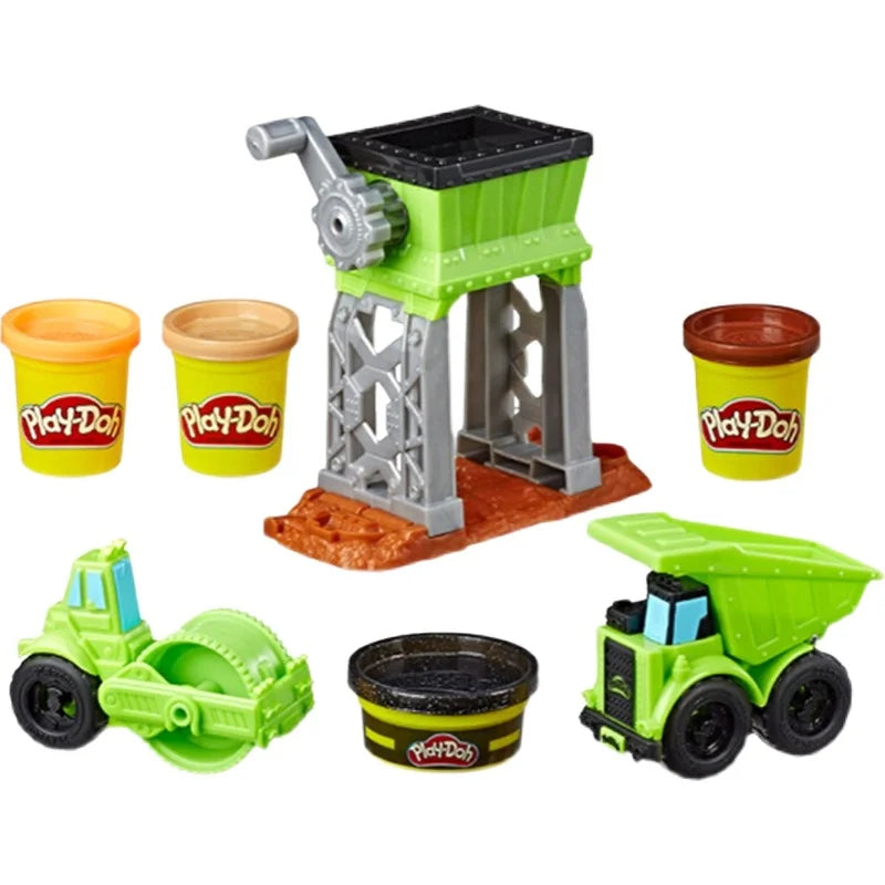 Hasbro Play-Doh Colorful Clay Boys Play House Traffic Series Engineering Truck Forklift Tank Truck Clay Educational Kids Toys