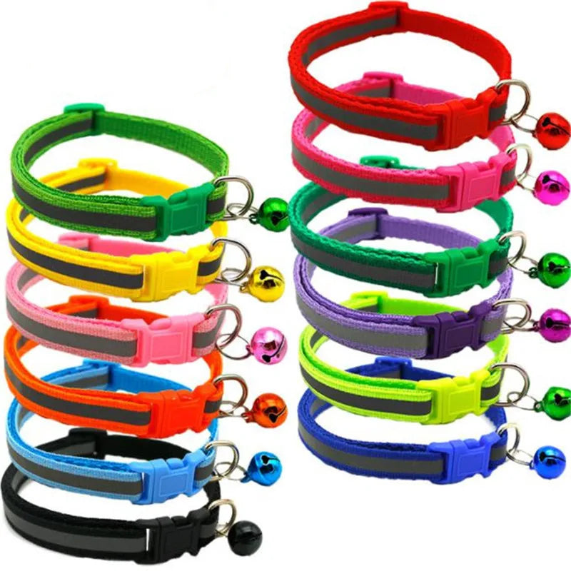 Reflective Dog/Cat Collar with Bell