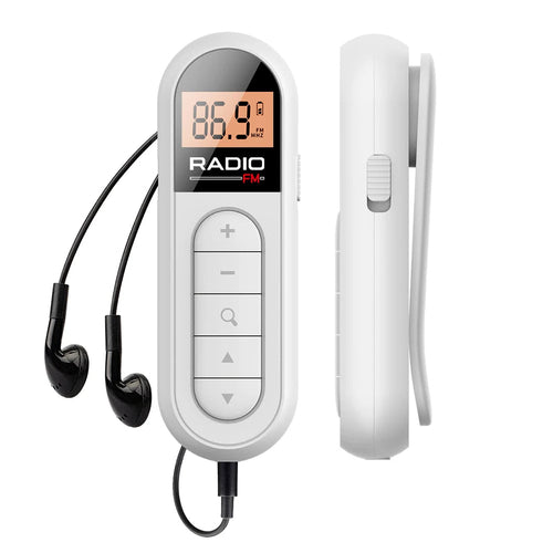 Mini Portable Pocket FM Radio 76-108MHZ Radio Receiver with Backlight