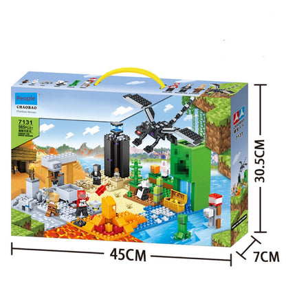 Fashion Baby Renren Cave Cottage Village End Shadow Dragon Building Blocks