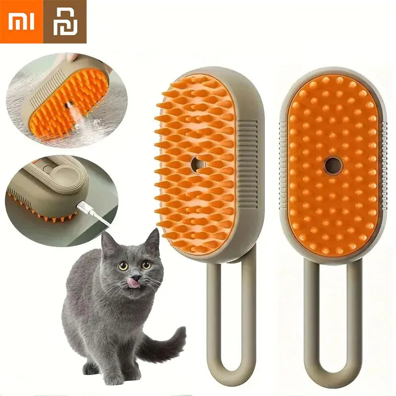 Xiaomi Youpin Cat Steam Brush Steamy Dog Brush 3 in1 Electric Spray Cat Hair Brushes Massage Pet Grooming Comb Hair Removal Comb
