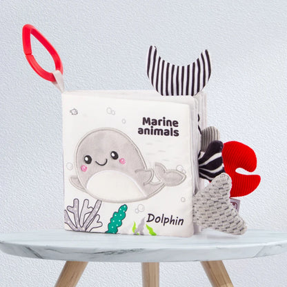 Baby Cloth Book Toys Animals Soft Learning Educational Toys For Babies Development montessori Sensory Books Baby Toys 0 12 Month