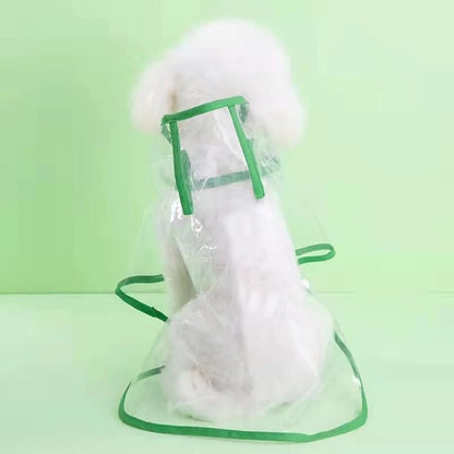 Pet Dog Puppy Transparent Rainwear Poncho