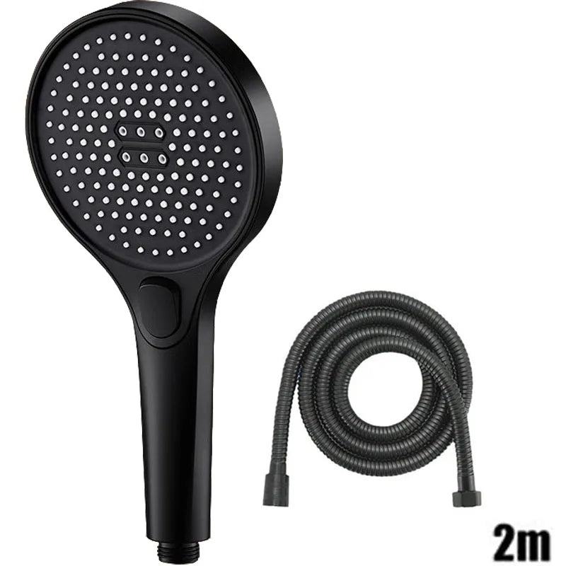 Showerhead 3 modes shower for bathroom items large panel accessories knobs showers replete portable heads parts fixture home
