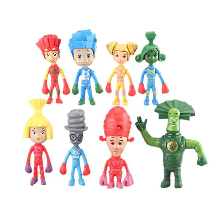 8Pcs/Set Russian Cartoon The Fixies Toys Action Figure Collection Model Toys For Children Christmas Gift