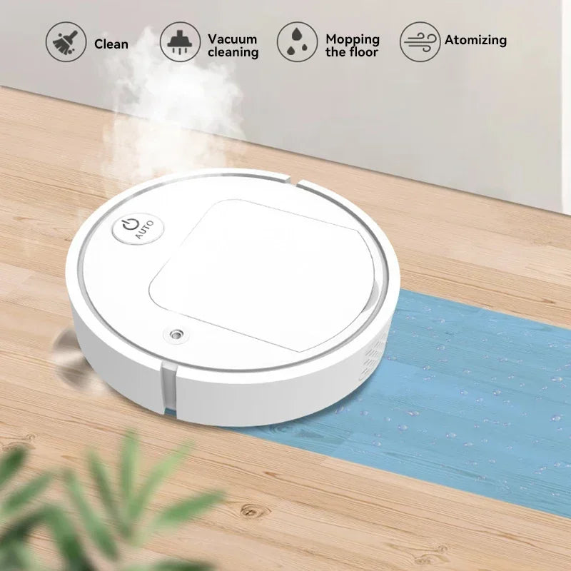 2025 4-in-1 Smart Home Appliance: Air Purifier, Mist Humidifier, Vacuum Cleaner &amp; Robotic Sweeper, Enhance Home Air Quality, Eff