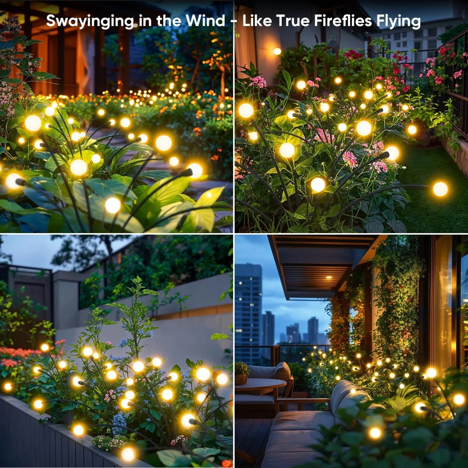 1/2 pc 6/8/10 LED Warm White/Colourful Lights Solar Lawn Lamp Garden Lamp Firefly Ground Plug Lamp Decoration Festival Lamp