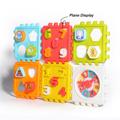 0-3 Years Baby Montessori Educational Toys Toddler Activity Cube Shape Sorting Toys Boy Girl Shape Matching Number Sorter Game