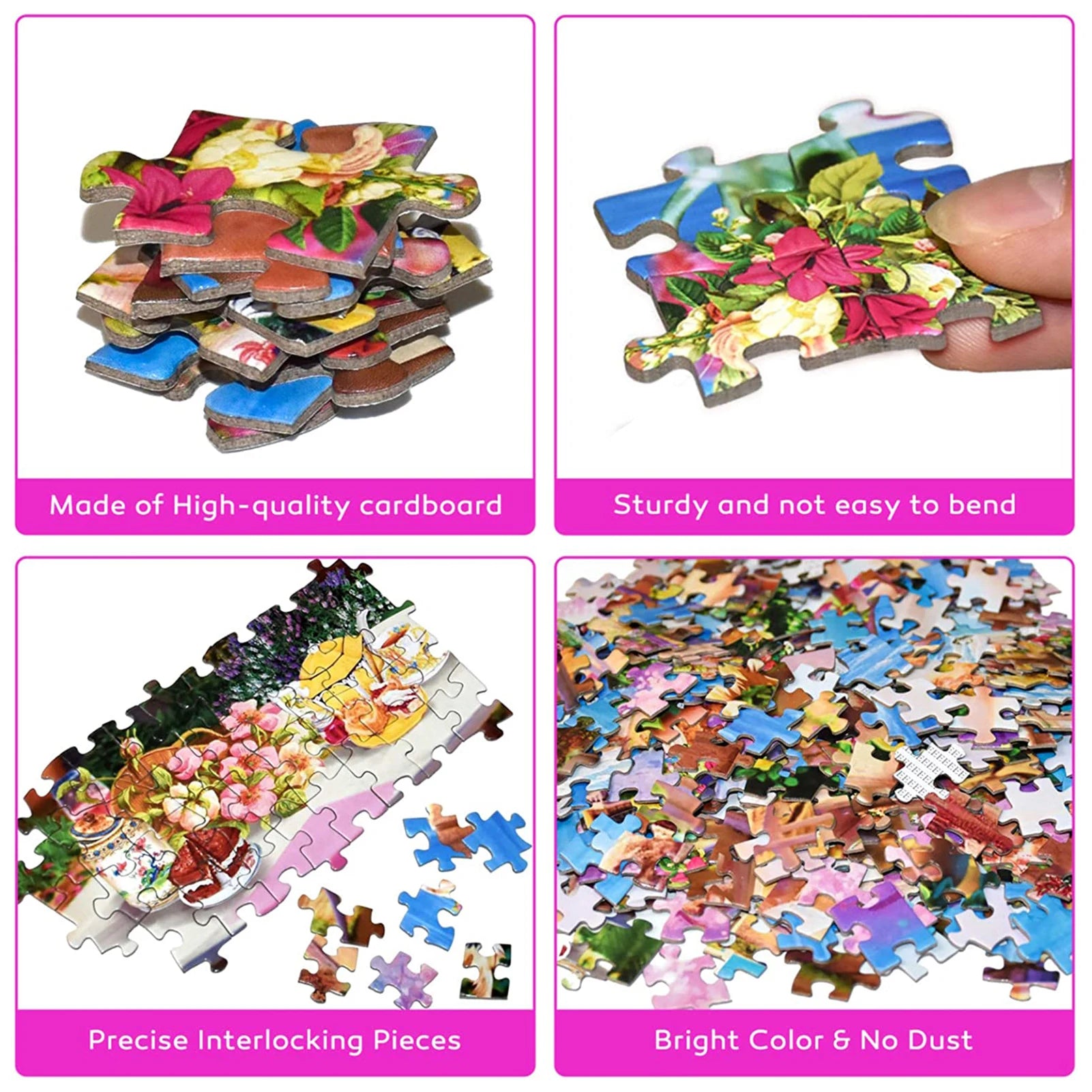 1000pcs Adult Jigsaw Puzzles Lightweight Practical Learning Puzzle Toy for Kids Montessori Toy