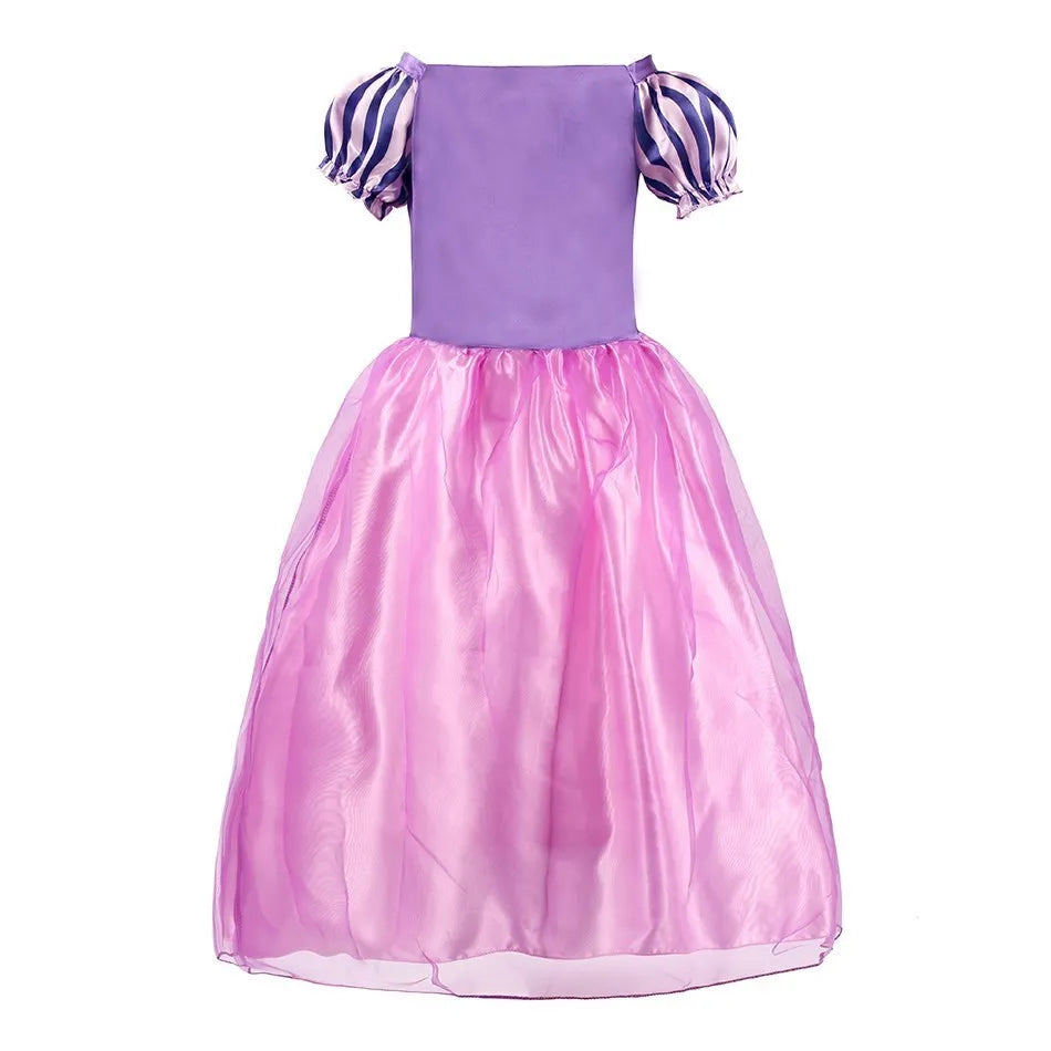 Rapunzel Dress for Girls Cinderella Belle Dress Up Fantasy Children Birthday Party Princess Costume Kids Halloween Clothes