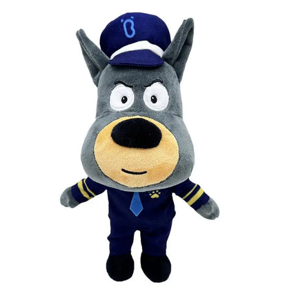 30cm Sheriff Labrador Dog Plush Toy Stuffed Animal Anime Security Sergeant Labrador Wolf Dog Police Officer Doll Soft Toys Gifts