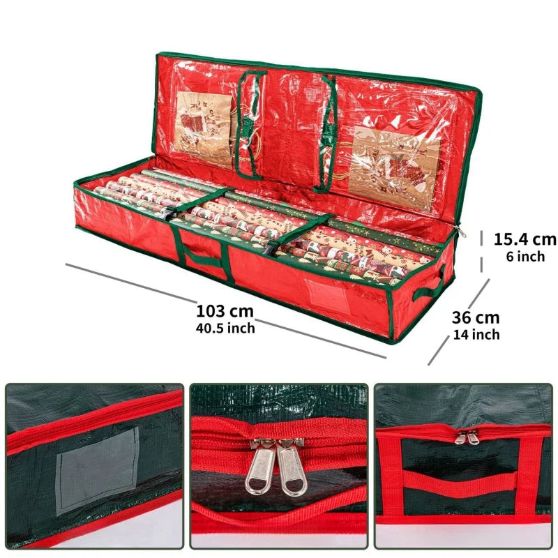 Large Capacity Decorated Folding Christmas Tree Storage Bag With Zipper Save Under Bed Bedding Closet Organizer Clothes Toys Arr