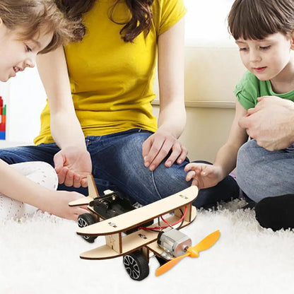 Wood Airplane Puzzle Wooden Airplane Model Puzzle Electric Ride On Toys Craft Hobby Fun &amp; Educational Assembly Toys For 6-12