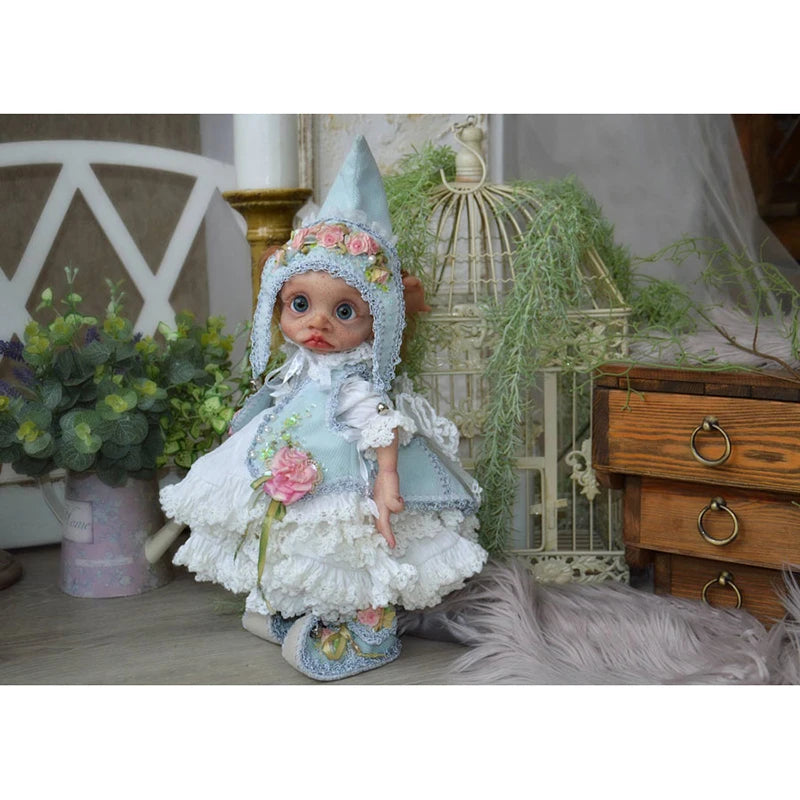 17inch Full Body Vinyl Silicone Reborn Doll Kit Tinky Fairy Doll Elf Lifelike Soft Touch Collectible Limited Edition