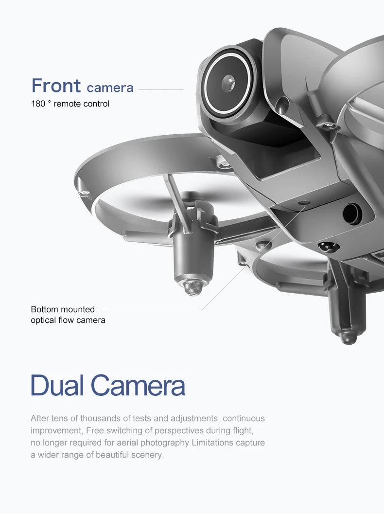 Xiaomi D16 Mini Drone with 180° Electric Adjustable 8K HD Camera WiFi Light Flow Drone Pocket Obstacle Avoidance Rc Quadcopter