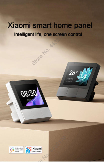 Xiaomi Smart Home Panel 3.23&quot; Touch Screen Switch Central Control Screen Built in Bluetooth Mesh Gateway Works with Mihome App