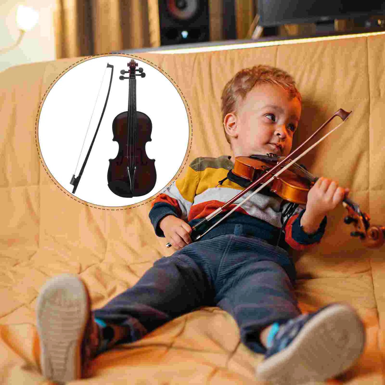 Violin Baby Toy Mini Children Music for Kids Guitar Musical Instrument Office Toddler Mucic