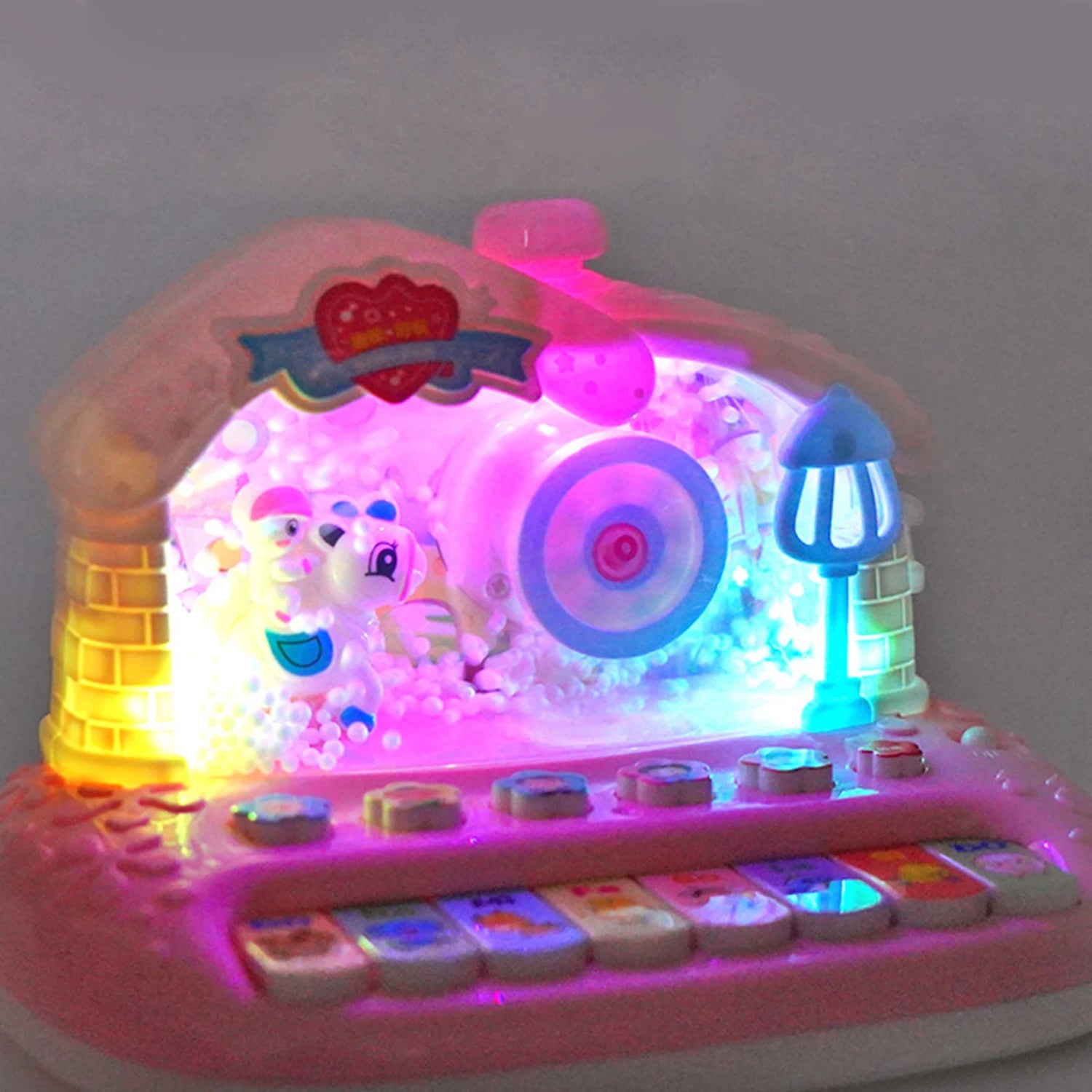 Simulation Musical Instrument with Sound Light Snowflake Learning Toys Electronic Piano Toy for 1 2 3 Year Old Boys Girls Gifts