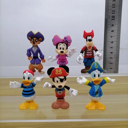 Mickey Mouse And Friends Minnie Anime Figurine Donald Duck Daisy Ornaments Disney Cartoon Action Figure Model Toys Kids Gifts