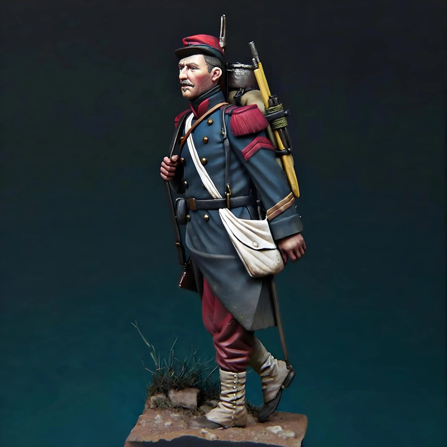 1/24 French Infantry Set GK Resin Model Character Soldier Military Theme Action Character Model Toy Soldier Unpainted Set