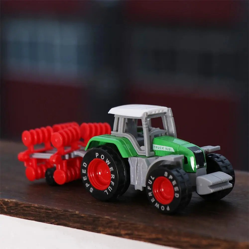 Children Kids Alloy Construction Excavator Tractor Dump Truck Farmer Vehicle Engineering Car Model Model Car Toys Tractor Toy