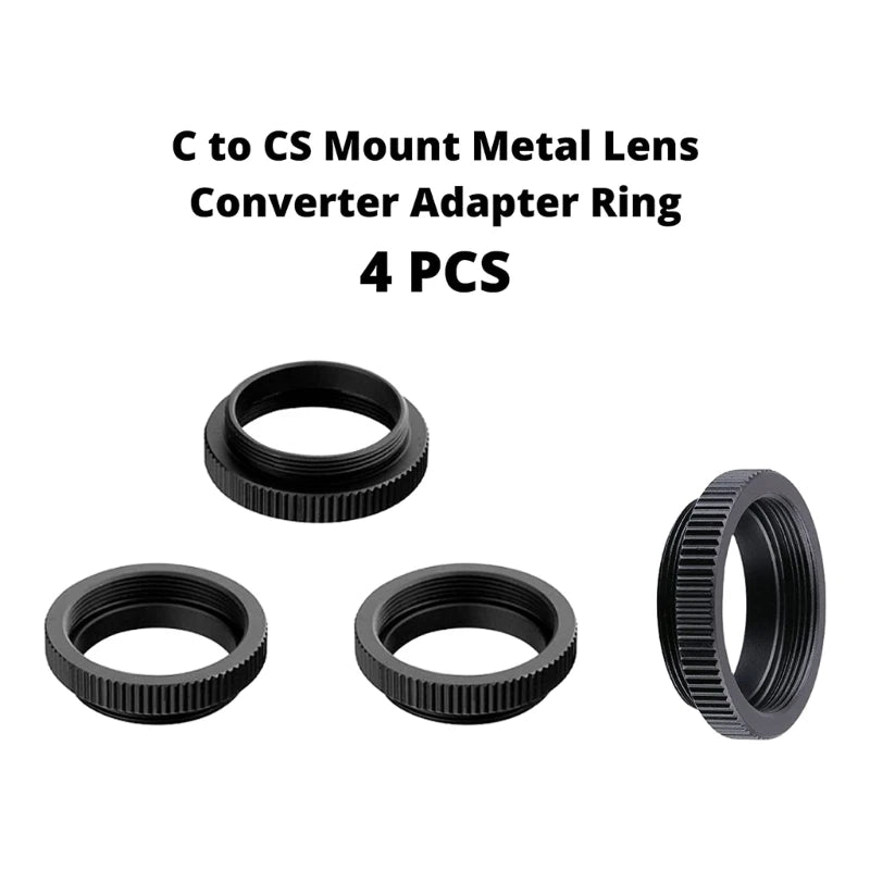 Security Camera C-CS Mount Adapter Ring Metal C-CS Mount Converter Adaptor Spacer Ring for CCTV Lens Extension Tube 5mm