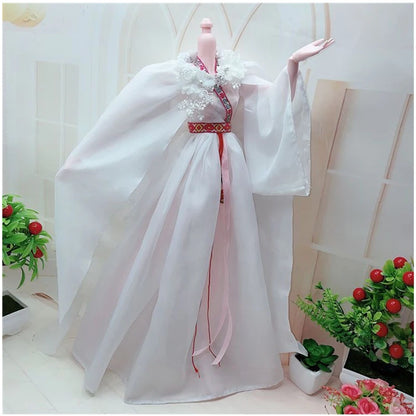 1/3 BJD Dolls Hanfu Clothes Chinese Traditional Costume for 60cm Princess Doll Long Skirt Fairy Dress Accessories Toys Gift Toys