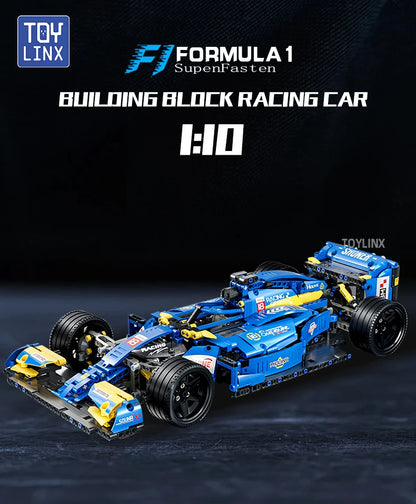 ToylinX F1 RC Race Cars Building Sets MOC Remote Control Building Blocks Car Cool Collectible Model Car Kits Toys Christmas Gift