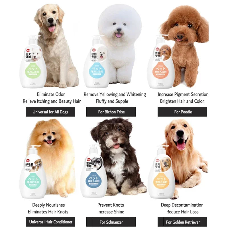 Pet Bath Shampoo/Conditioner Cat Dog Hair Care Cleaning Shower Gel Soap Anti Ticks Deodorant Body Wash Puppy Grooming Supplies