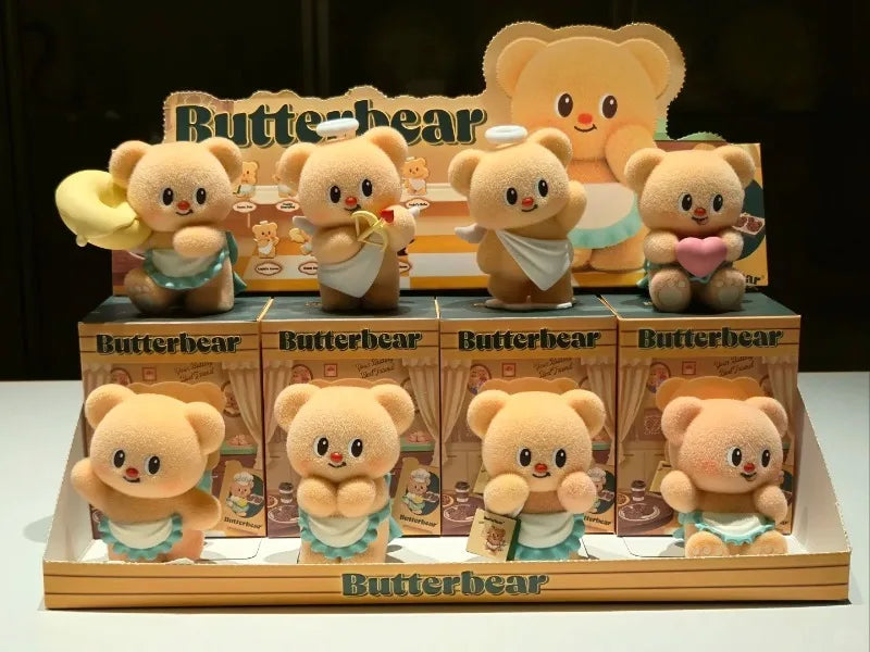 Butter Bear Business Day Series Blind Box Anime Figure Cartoon Cute Toy Mystery Box Collection Doll Ornament Girl Surprise Gifts