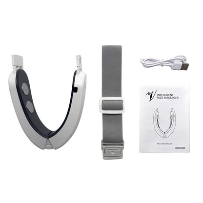 V Face Massager Portable Facial Massage Device Facial Lifting Slimming Massage Double Chin V Face Shaped Cheek Lift Belt Machine