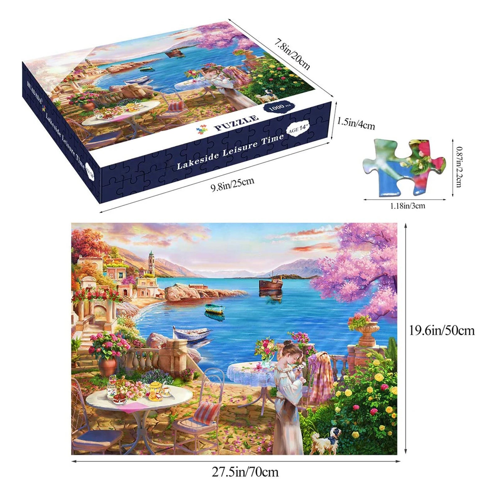 1000pcs Adult Jigsaw Puzzles Lightweight Practical Learning Puzzle Toy for Kids Montessori Toy