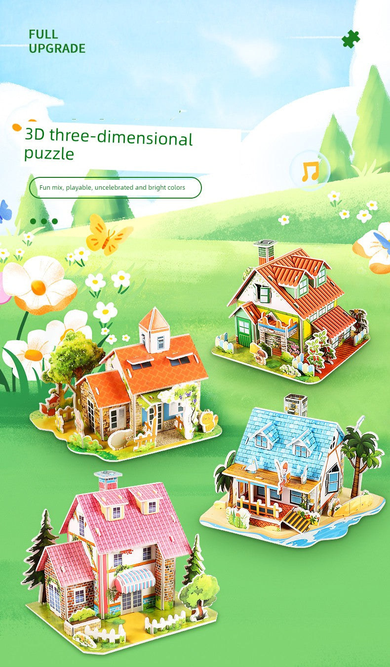 DIY Fun House Creative House 3D Puzzle Model