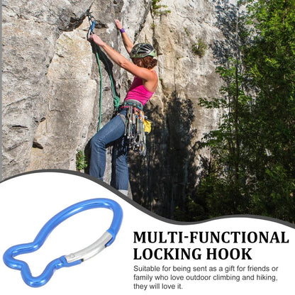 10 Pcs Climbing Carabiner Key Chain Clip Mini Sports Outdoor Survival Gear Camping Hooks Professional Travel