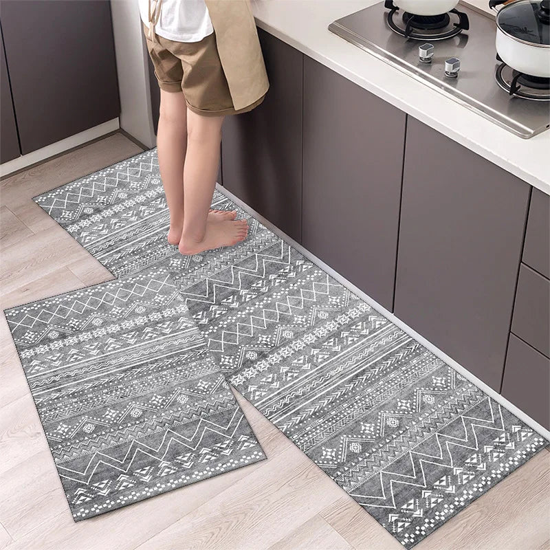 Anti-Slip Mat for Floor Home Entrance Doormat Bedroom Living Room Decor Bedside Rug Hallway Balcony Bathroom Long Kitchen Carpet