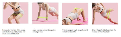 Yoga Strap Exercise Straps Elastic Resistance Bands Adjustable Yoga Stretching Pilates 60cmx5cm Yoga Training Gym Fitness